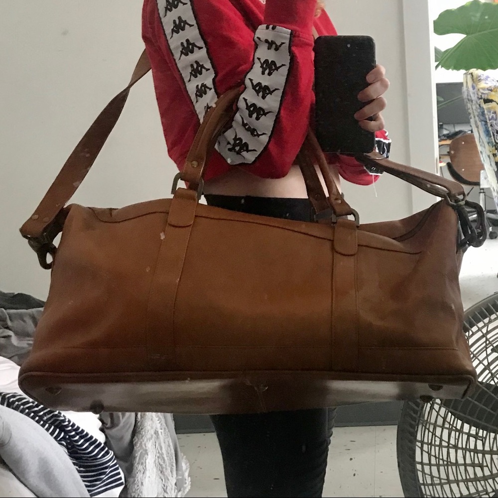 Claire Chase All-American Leather Duffel Bag